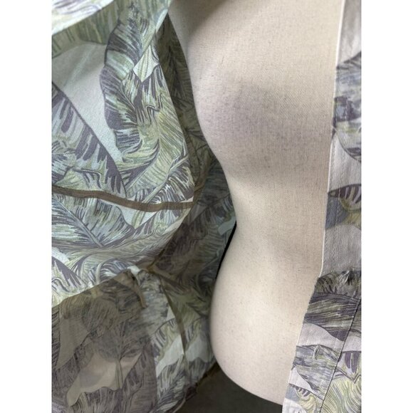 Disney Linen Shirt Resort Palms Jacket NEW Shacket Safari Button Front Medium - Picture 5 of 10